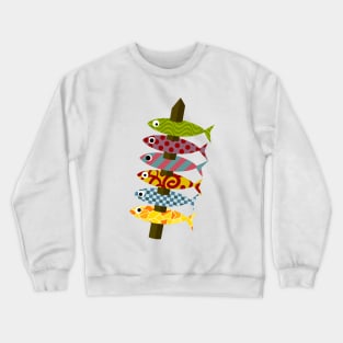 Espetos De Sardinas De Fantasía Crewneck Sweatshirt